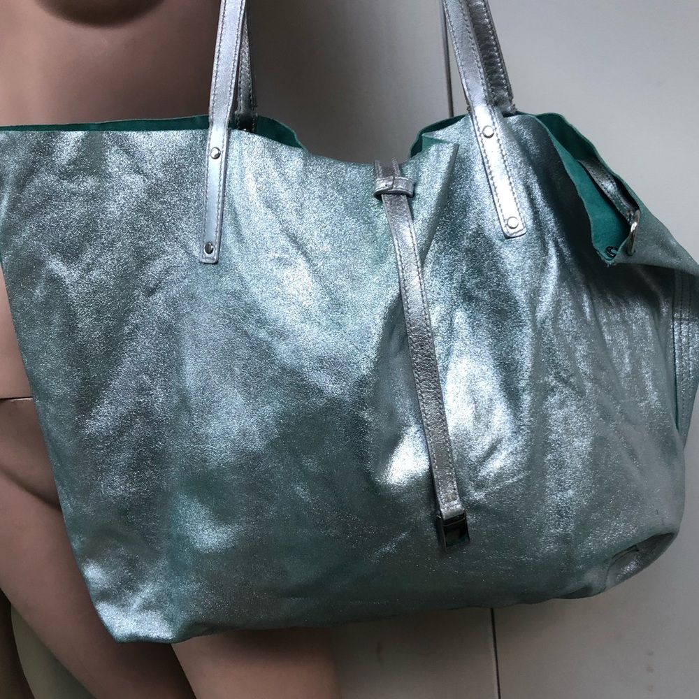 Tiffany&Co reversible blue large bag